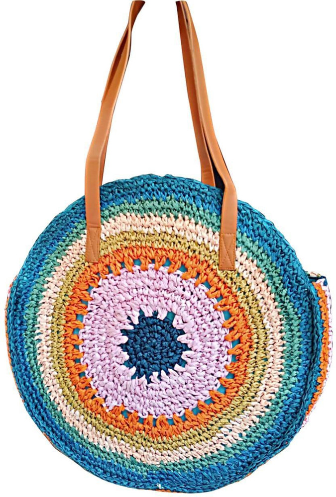 Round jute sales sling bag