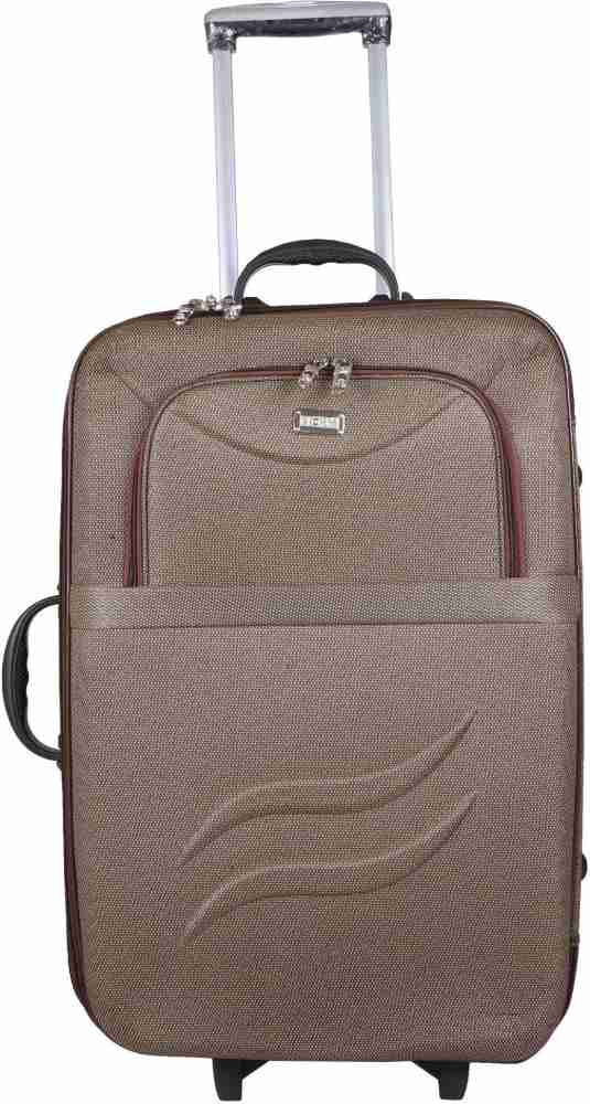 Fastrack Brown Trolley Bag with front pockets, For Travelling, Size: 24 Inch