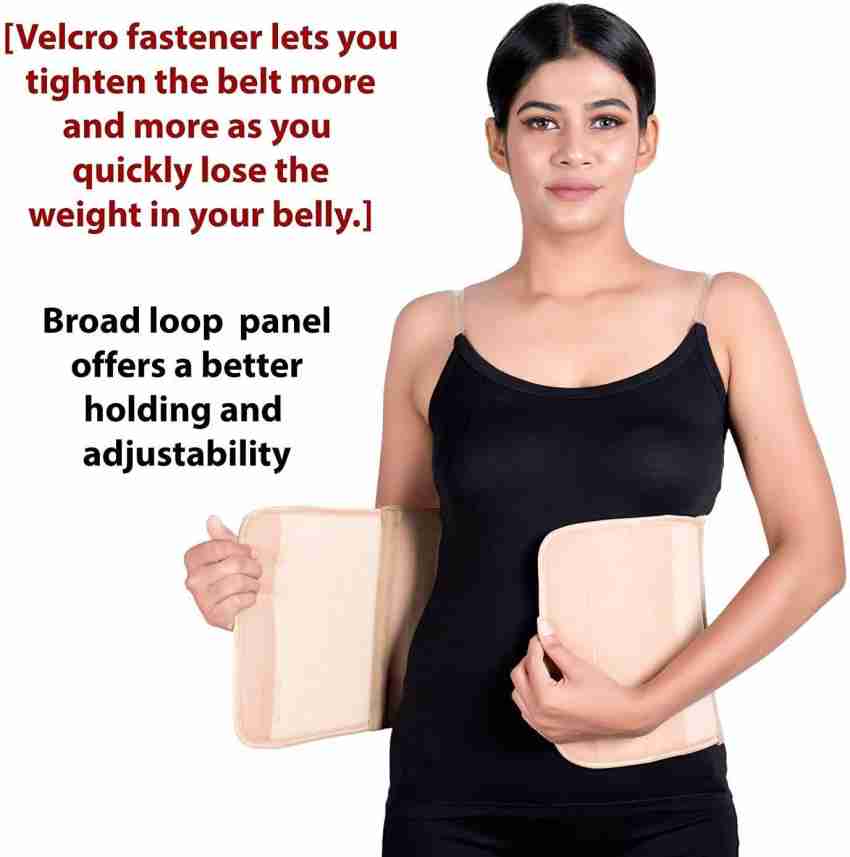 Wonder Care Abdominal Belt after delivery Belly Binder Stomach belt Waist  belt for Women Abdomen Beige color-M
