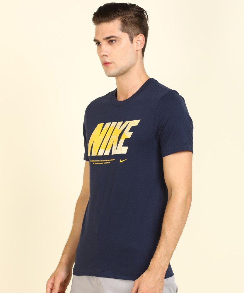 Nike blue and sales yellow shirt