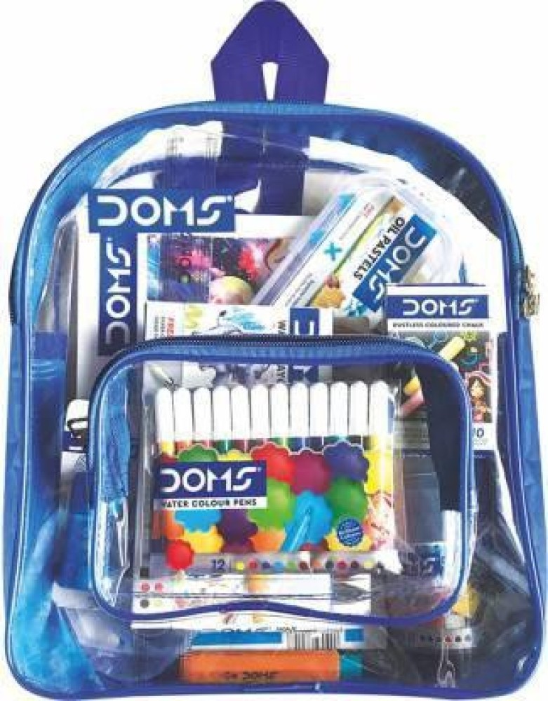 DOMS Junior Art Kit - Combo of 8 Items - School Stationery  Kit