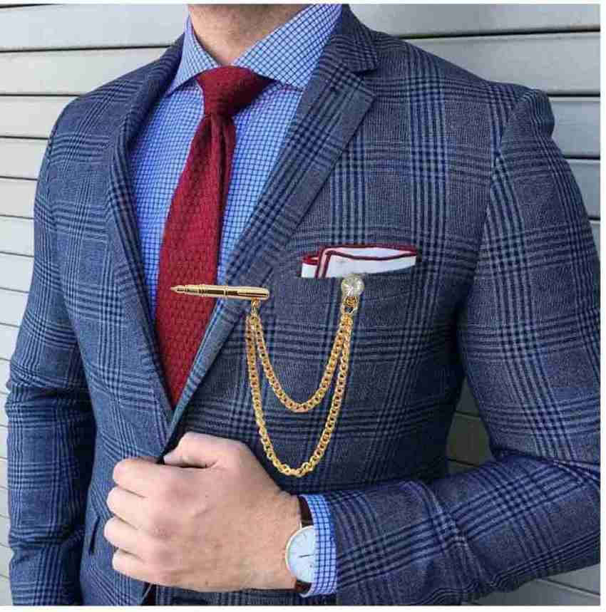 Brooch for blue suit hot sale