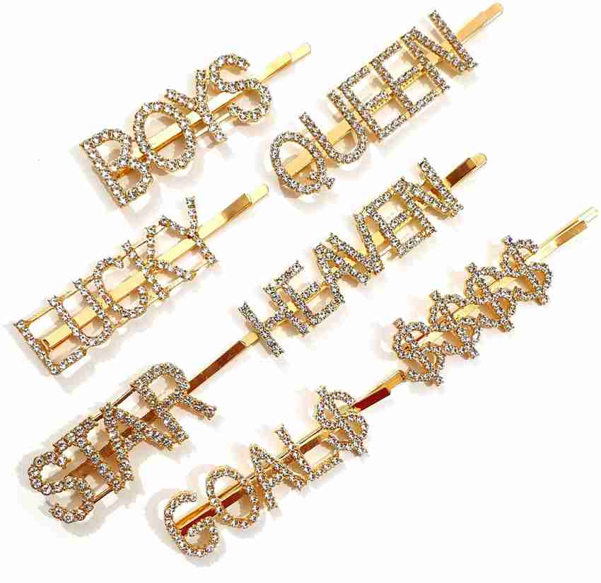 Words shop hair clips