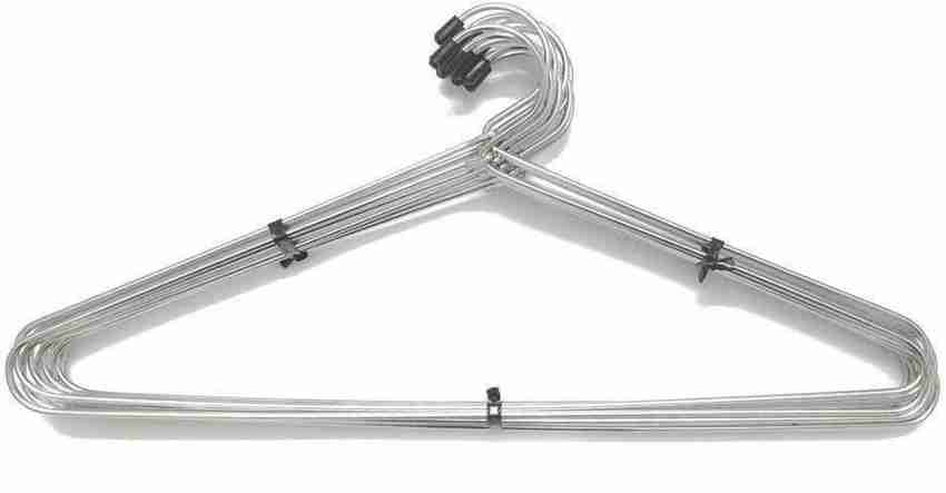 Stainless Steel Heavy Duty Metal Hangers - 12-Pack