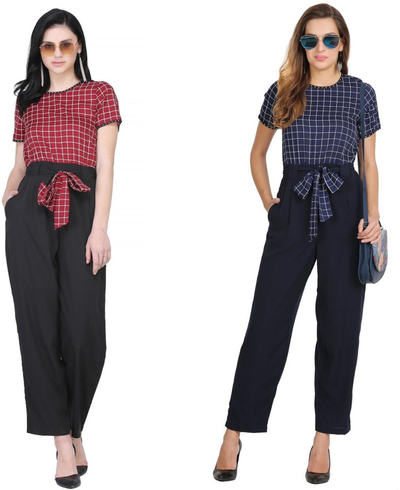 Buy Navy Blue Jumpsuits &Playsuits for Women by BUYNEWTREND Online