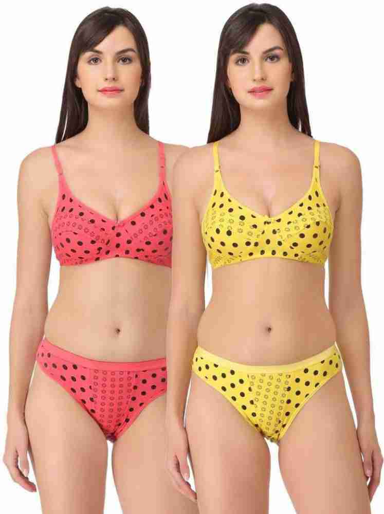 Buy online Multicolored Printed Cotton Bra And Panty Set from lingerie for  Women by Tace for ₹224 at 75% off