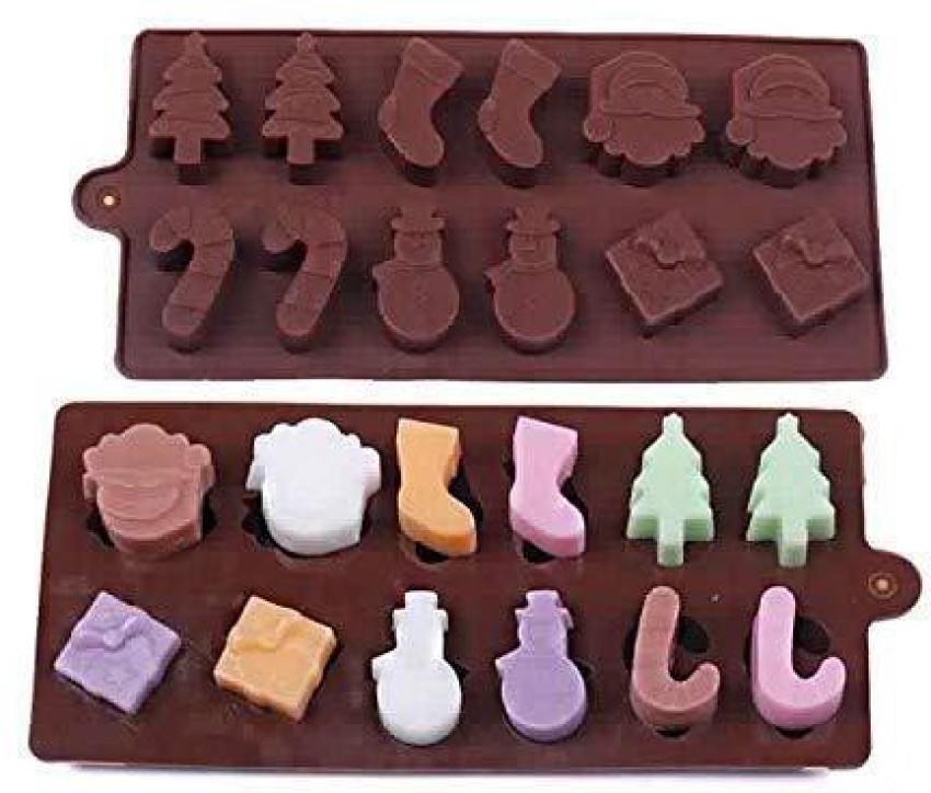 1pc, Christmas Fondant Molds, 3D Silicone Mold, Mini Xmas Candy Mold,  Chocolate Mold, For DIY Cake Decorating Tool, Baking Tools, Kitchen  Accessories