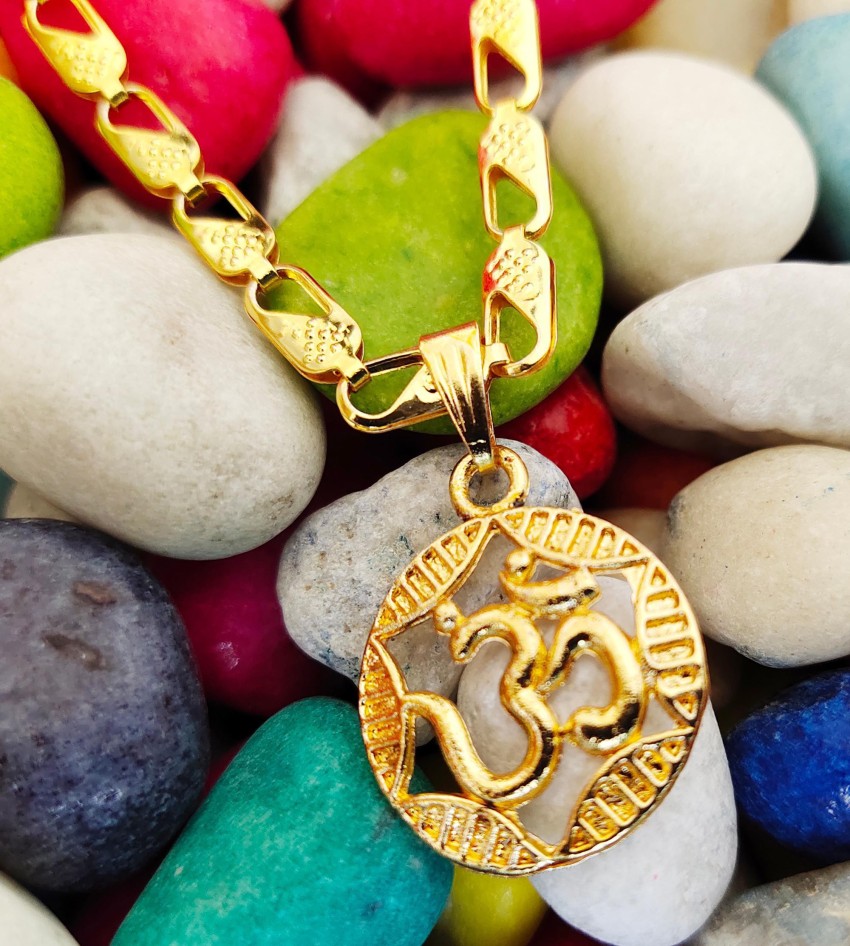 Gold chain with shiva on sale pendant