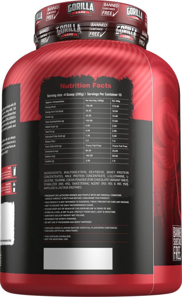 Gorilla Mode Protein - Strawberry Banana Supplement