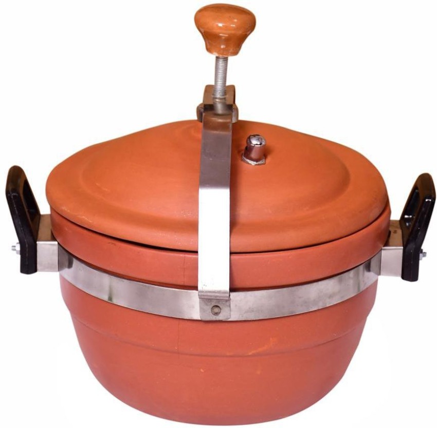 All Desi Clay Pressure cooker 4 L Pressure Cooker Price in India