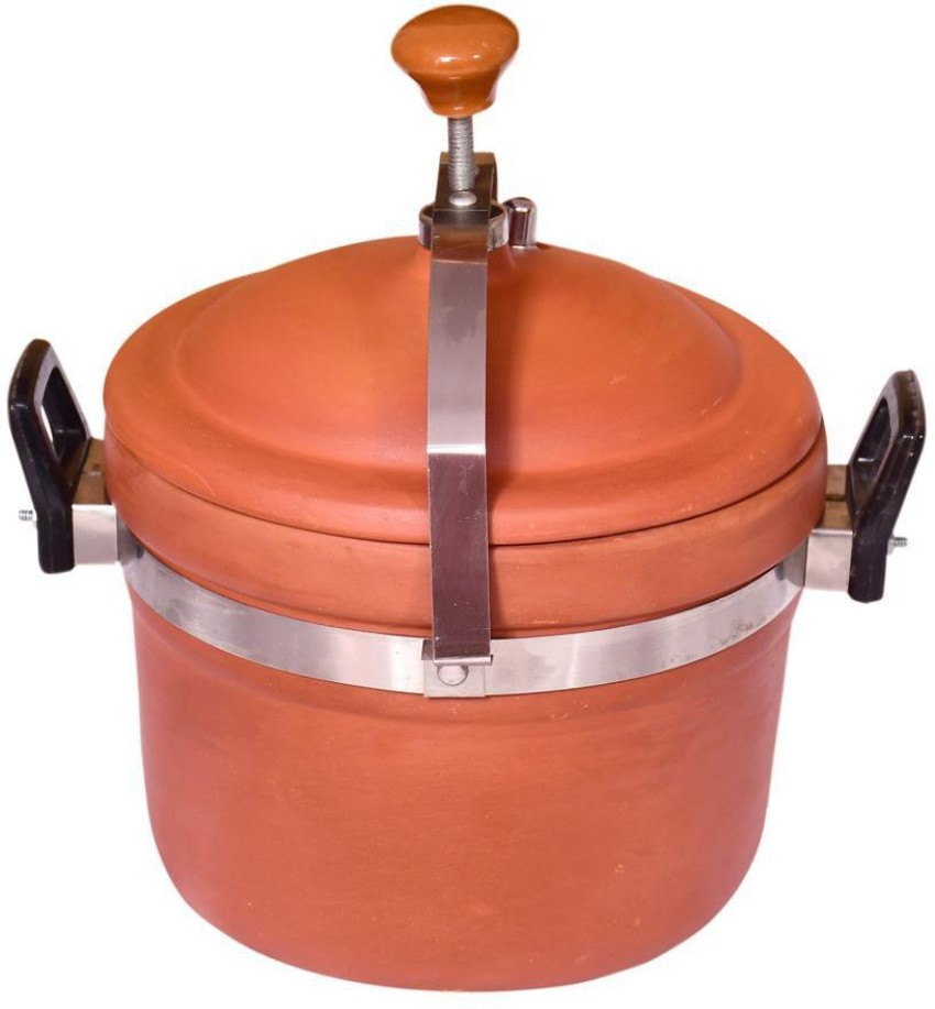 All Desi Clay Pressure cooker 4 L Pressure Cooker Price in India