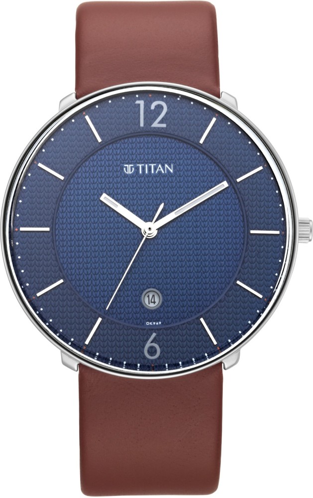 Titan Analog Blue Dial Men's Watch-1849SL03 : : Watches