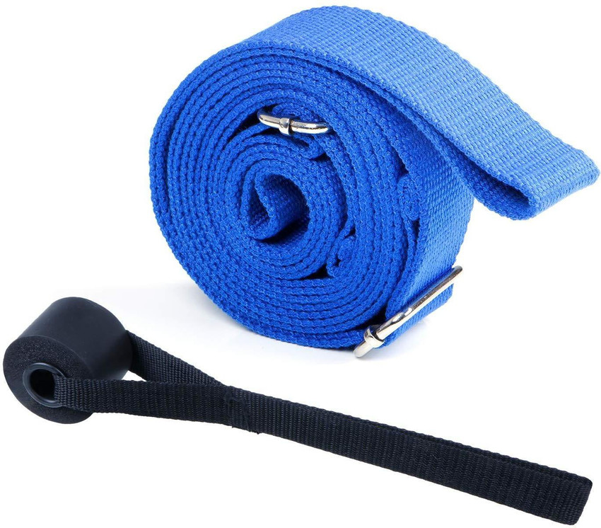 Leg stretcher strap outlet