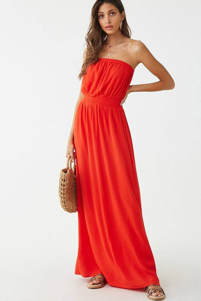 Red maxi dress forever 21 india dresses images 2025