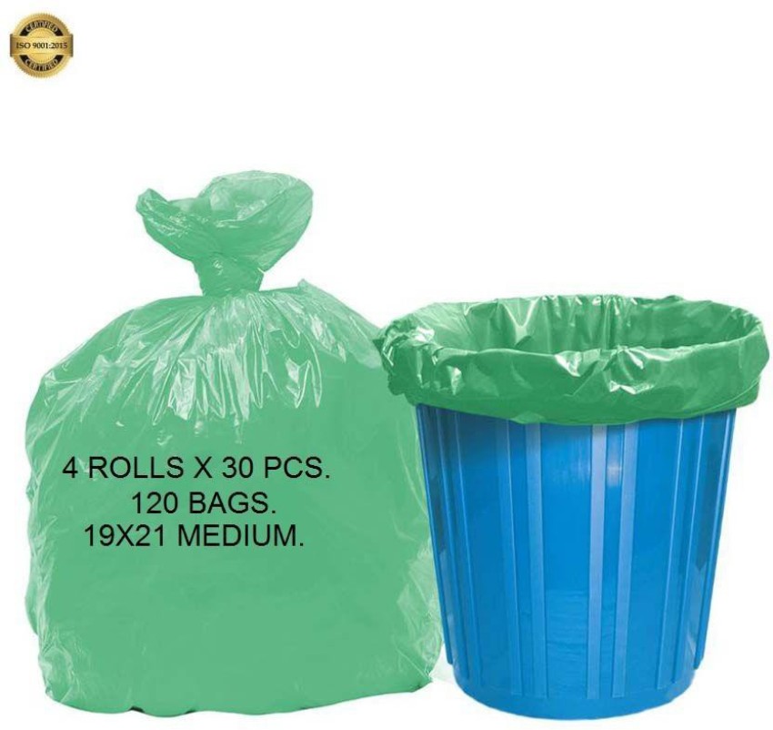 Ezee Garbage Bags/Dustbin Bags/Trash Bags - Medium - 19x21 inches 