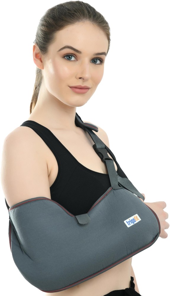 Black CHEVALIER Arm Sling for Hand Fracture Support, For Personal, Size:  Medium