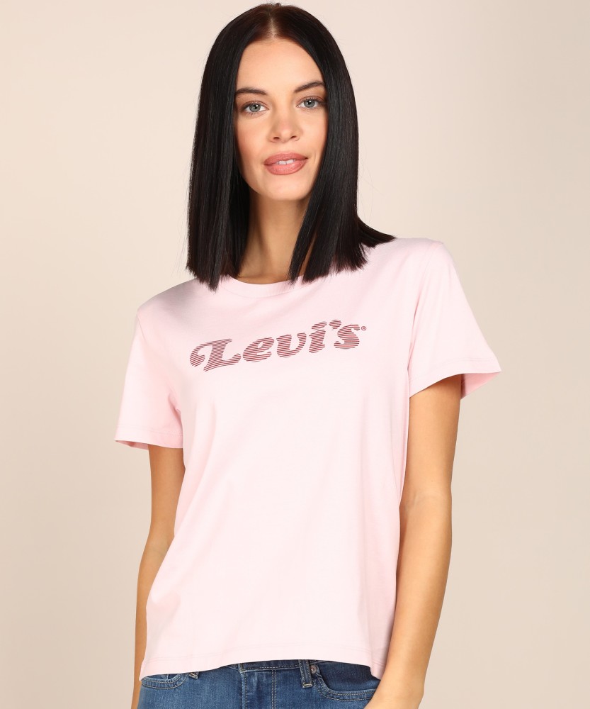 womens pink levi t shirt