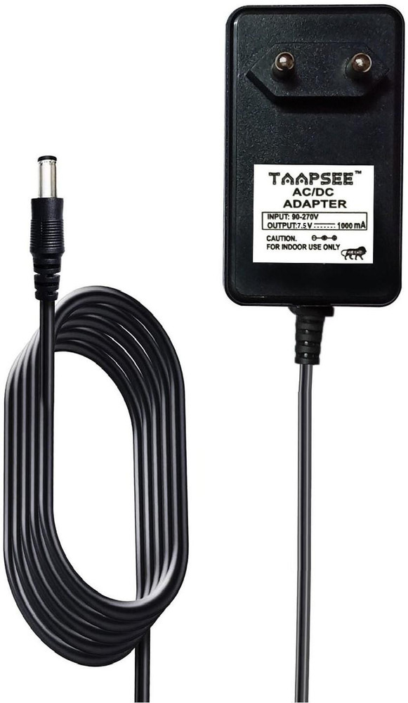TAAPSEE 7.5V 6.5ft 2 Mtr. Cable Compatible with CASIO Casiotones