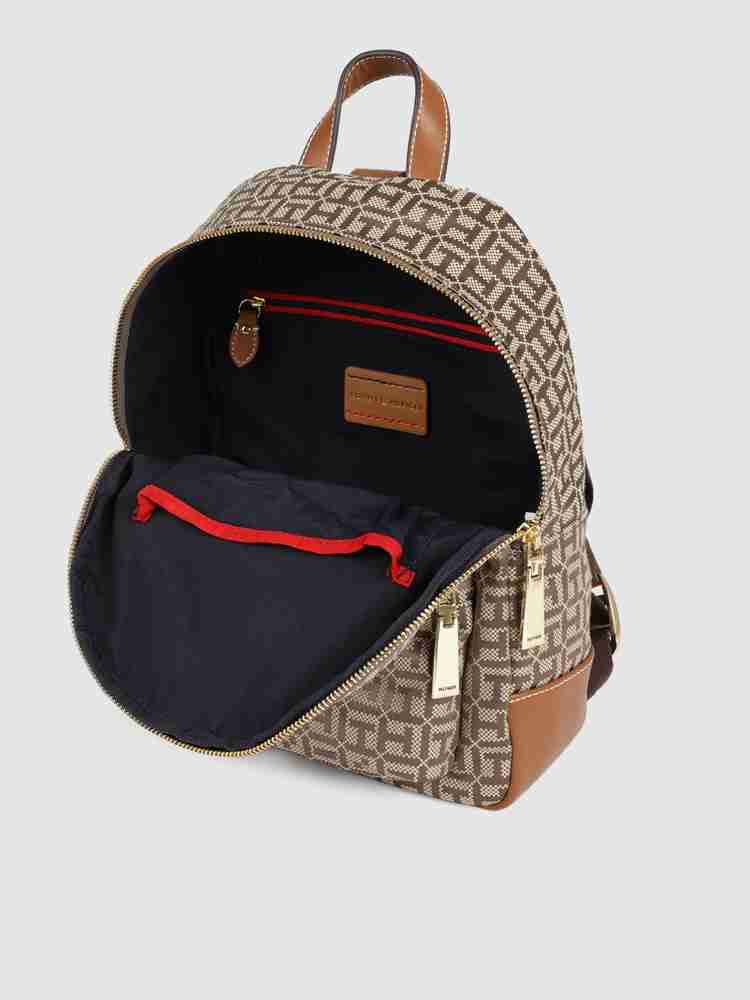 TOMMY HILFIGER Women Brand Logo Backpack 23 L Backpack Brown Price in India Flipkart