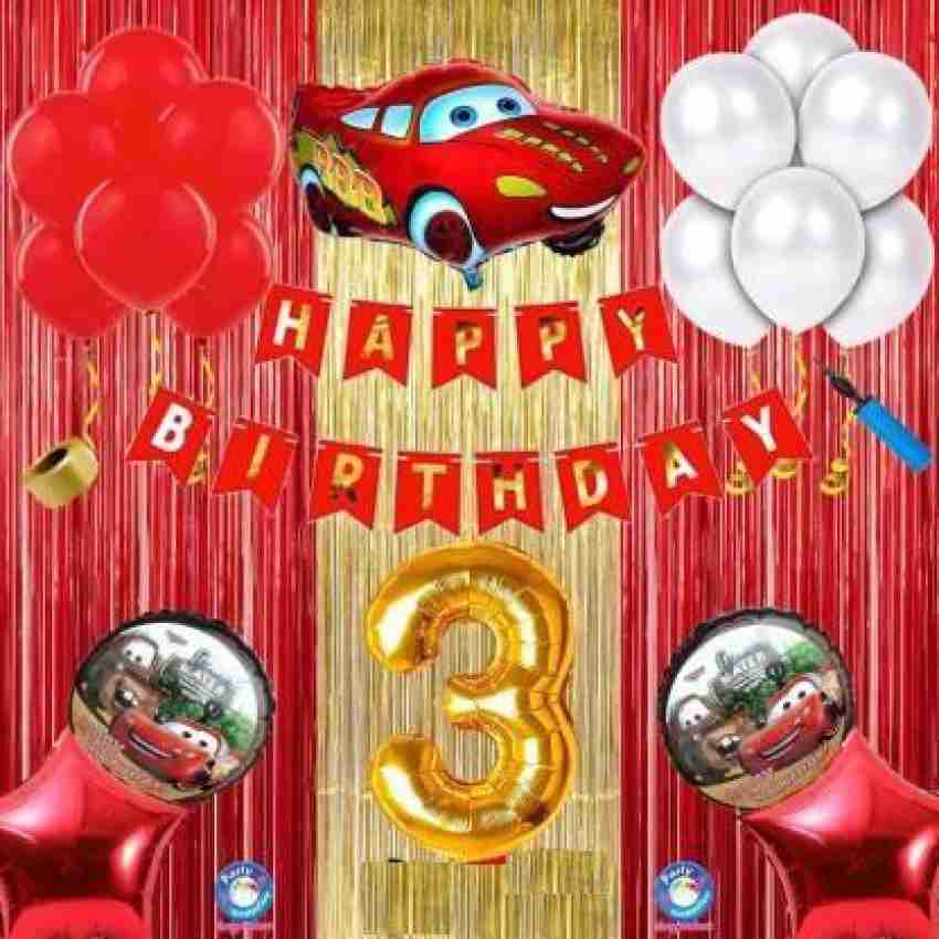 SHOPTIONS Car 3rd/Third Happy birthday Cars theme combo kit pack