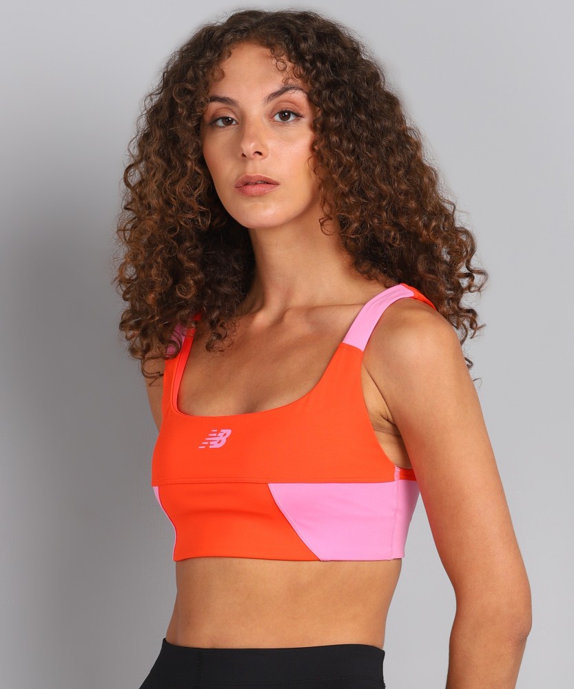 New balance padded sports sales bra