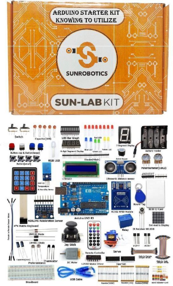 SunRobotics Arduino Starter Kit - Knowing to Utilize Electronic Components  Electronic Hobby Kit Price in India - Buy SunRobotics Arduino Starter Kit -  Knowing to Utilize Electronic Components Electronic Hobby Kit online