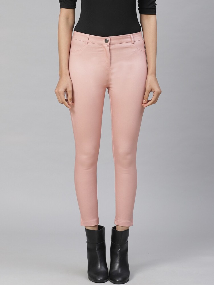Aurelia Pink Leggings - Buy Aurelia Pink Leggings online in India