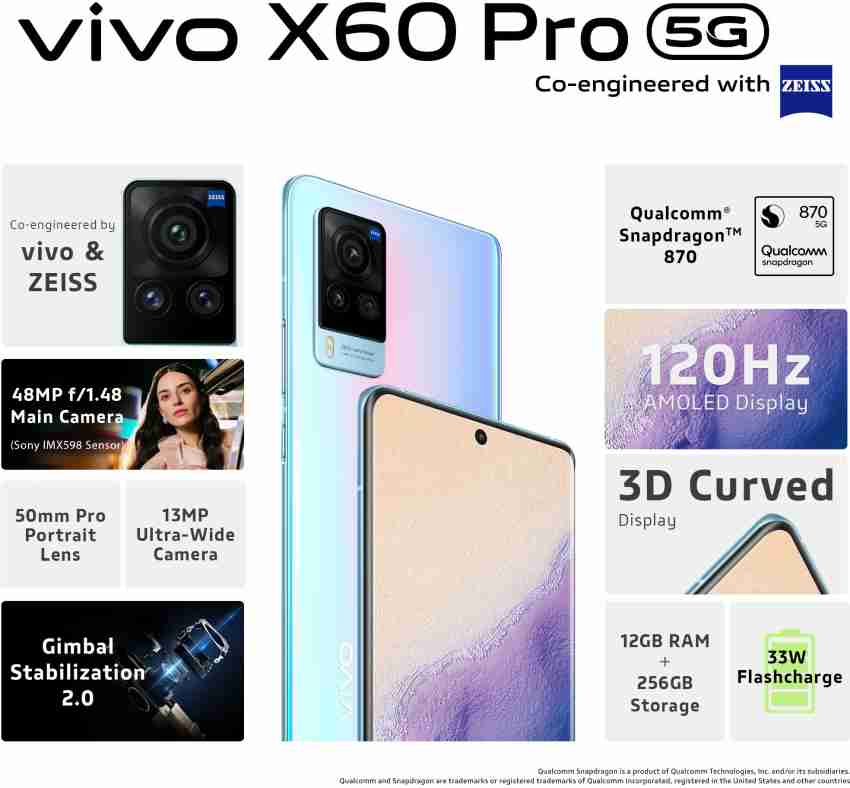 Vivo X60Pro plus ブルーグレー 12GB 奥深し 256GBグローバル