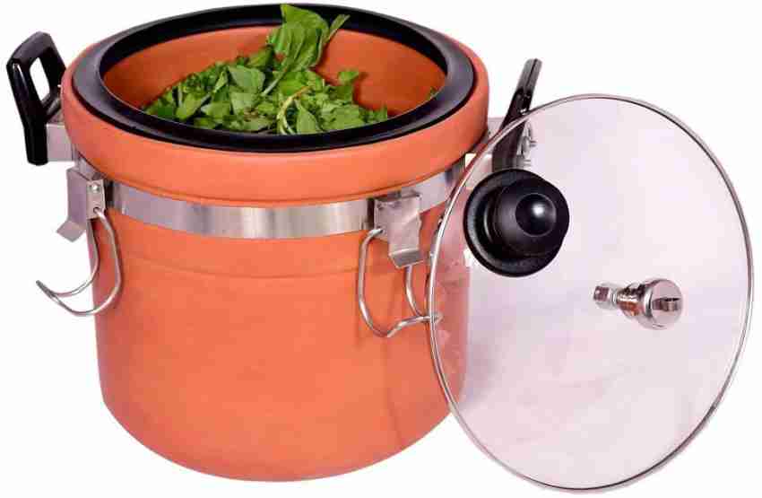 All Desi Clay Pressure cooker 4 L Pressure Cooker Price in India