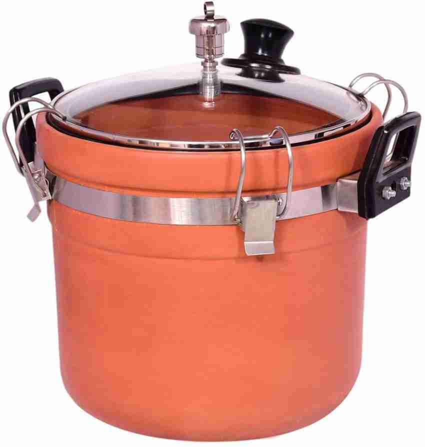 All Desi Clay Pressure cooker 5 L Pressure Cooker Price in India