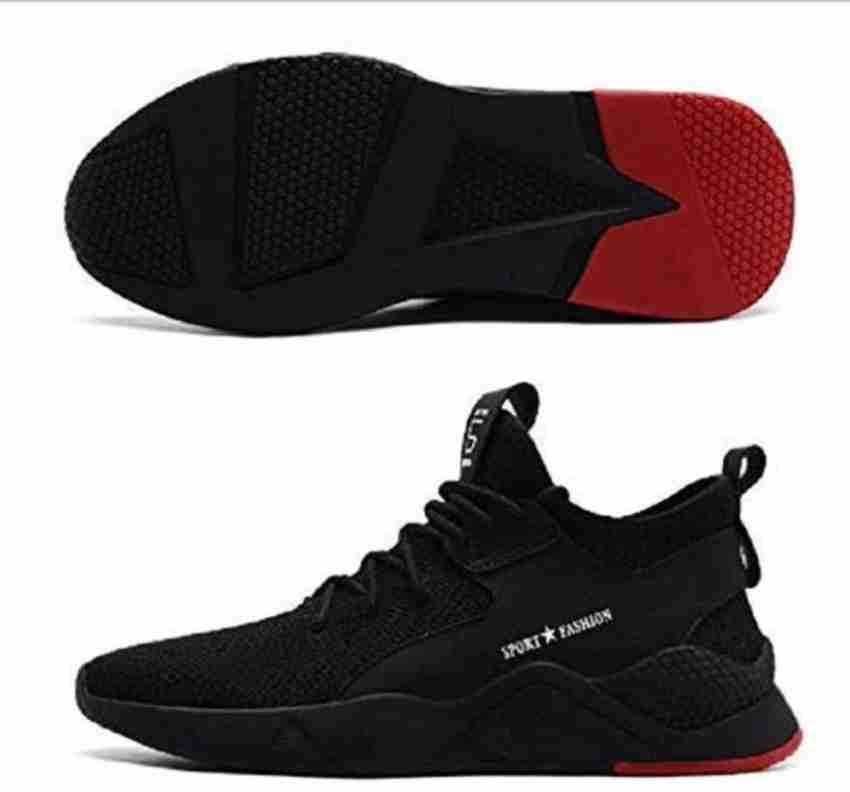 Borjan Running Shoes for Men, Black & Red: Buy Online at Best Price in UAE  