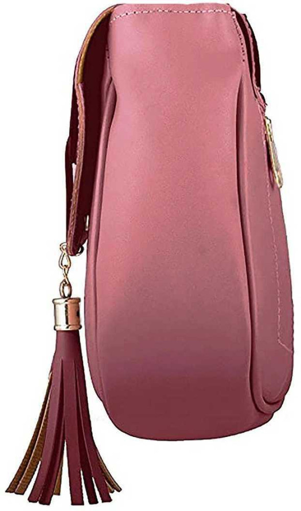 SUZUME Pink Sling Bag Nice Sling BagA. Dark Pink Price in India