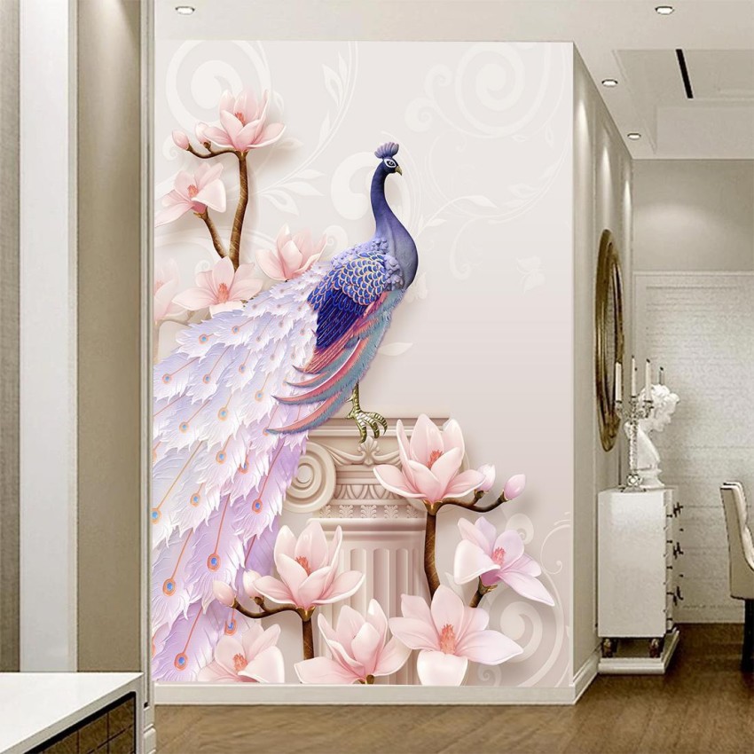 UK INTERIOR DESIGN 3D Wallpaper Wall Stickers /Polyvinyl Stickers  Self-Adhesive DIY Wallpaper for Home Hotel Living Room Bedroom Cafe Décor  (3 x 4 feet , Design_02) : Amazon.in: Home & Kitchen