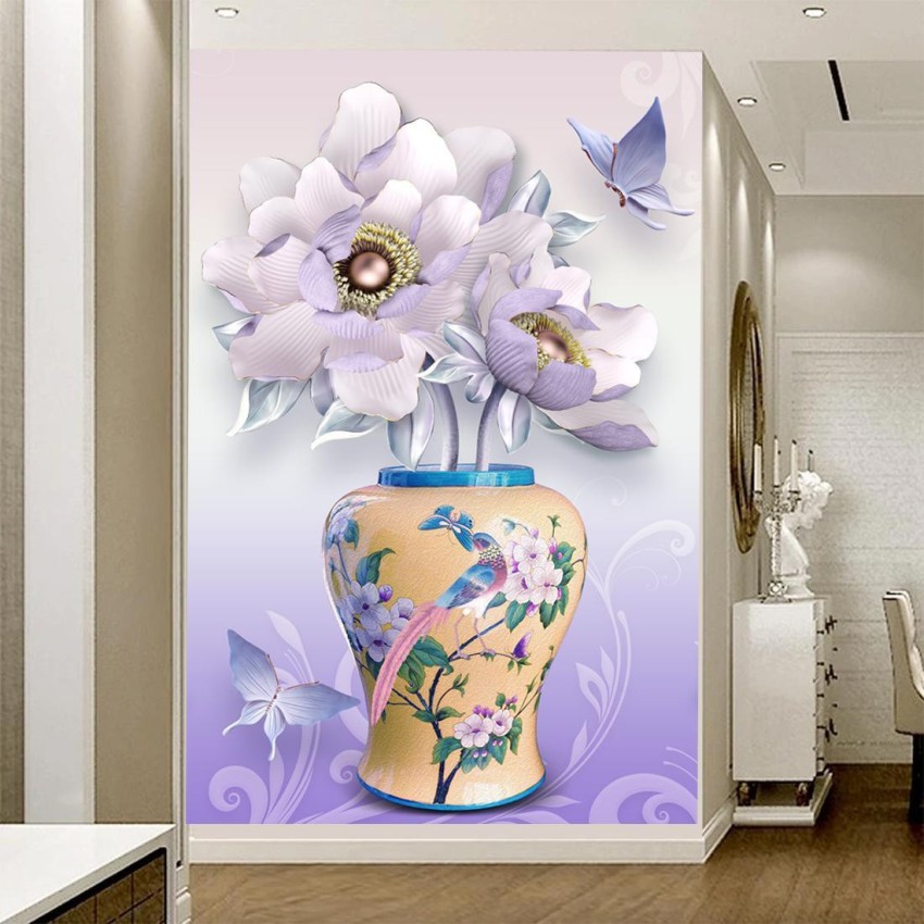 Rosey Floral Wallpaper  Anewall Mural Wallpapers