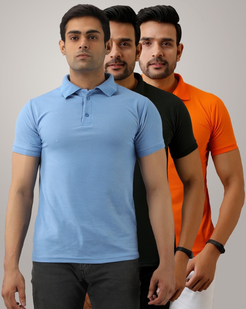 FERANOID Solid Men Polo Neck Multicolor T Shirt Buy FERANOID Solid Men Polo Neck Multicolor T Shirt Online at Best Prices in India Flipkart