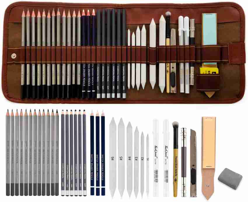 Wynhard 35 Pieces Drawing Kit Art Pencil Set Sketching Kit Professional Sketch  Kit Drawing Pencils for