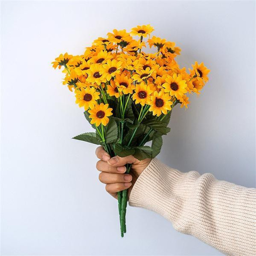 Style My Home Beautiful Artificial Sunflower Floral Plant Bouquet