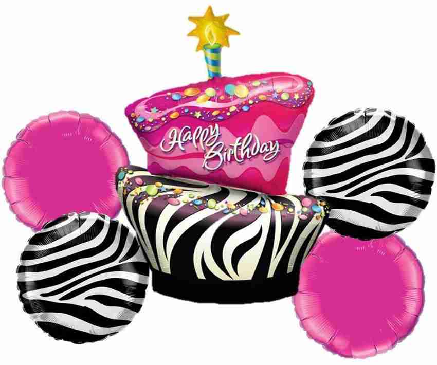 Happy Birthday Zebra Print