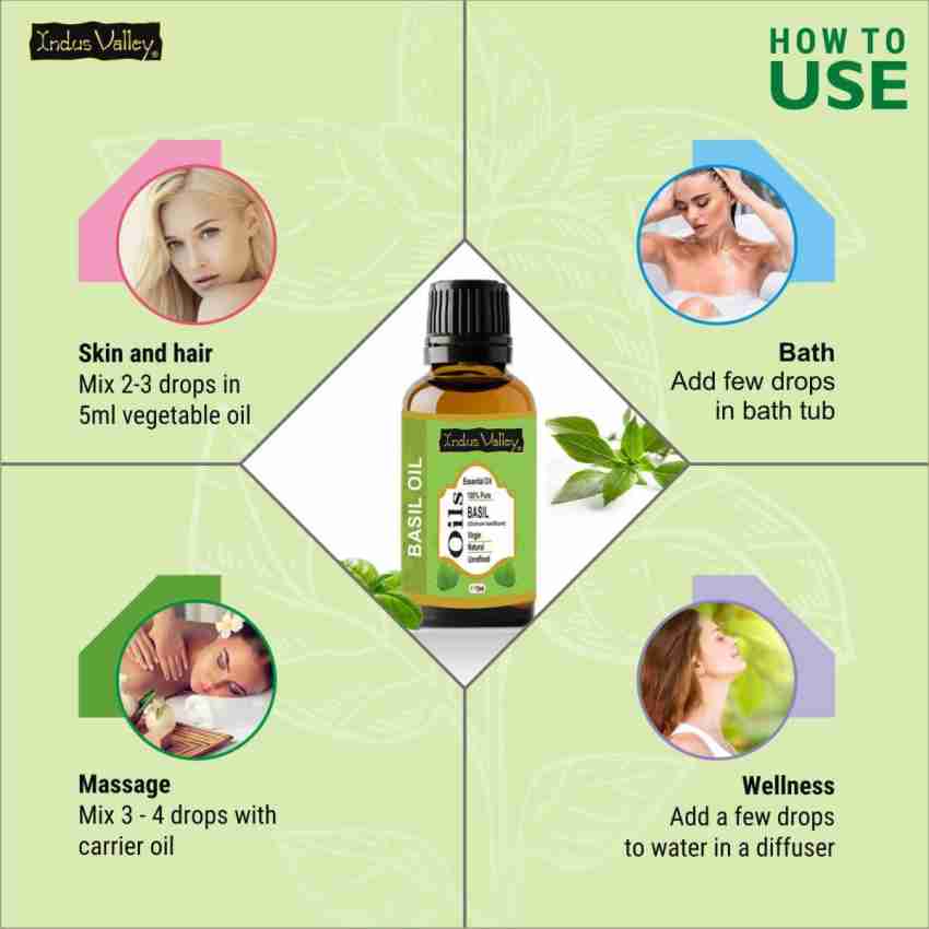 Indus Valley 100 Natural Basil Essential Oil Twin Pack Price