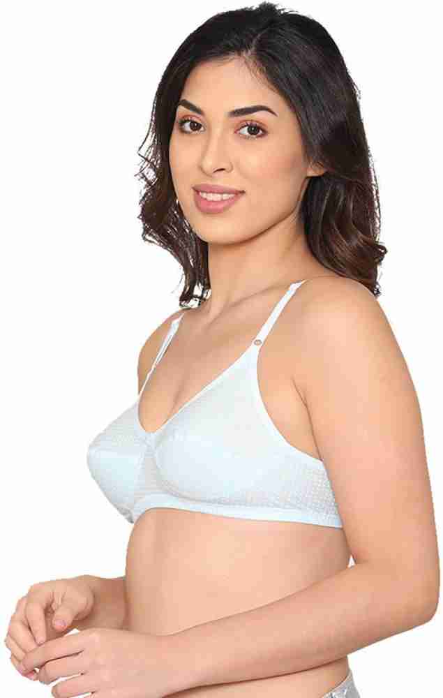Buy Groversons Paris Beauty Womens Cotton Non-padded Wireless Super Lift  Full Coverage Bra - Blue online