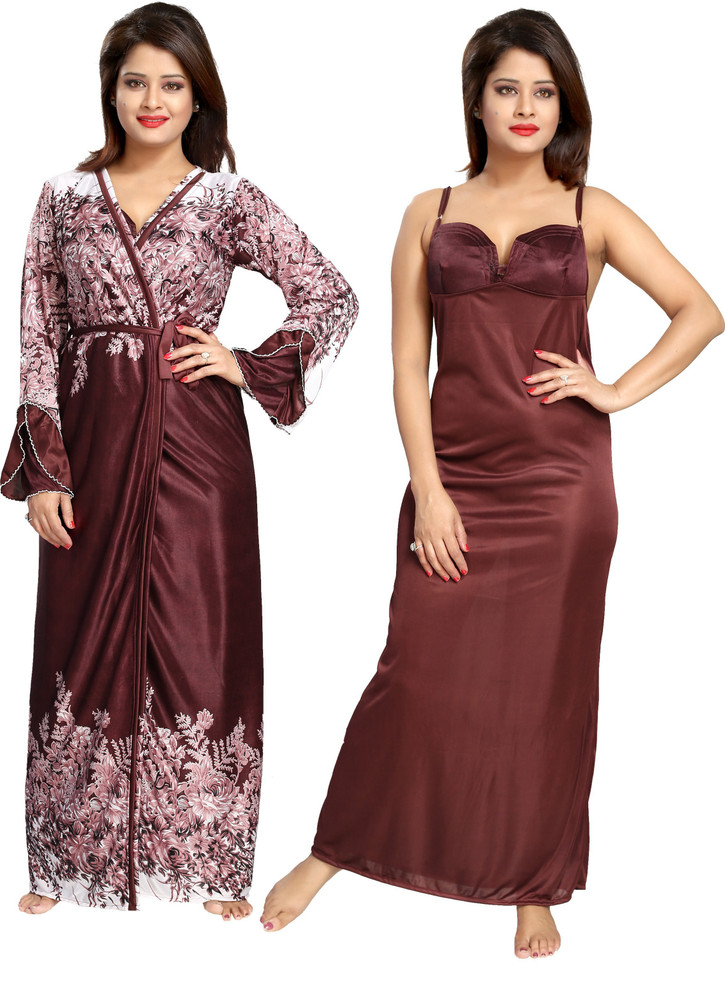 Two piece night dress for best sale ladies