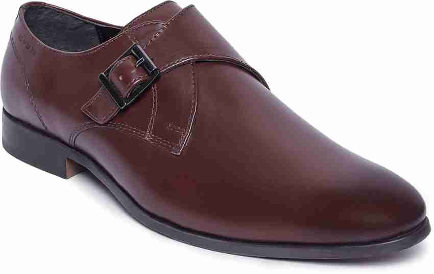 Monk strap shoes red clearance tape