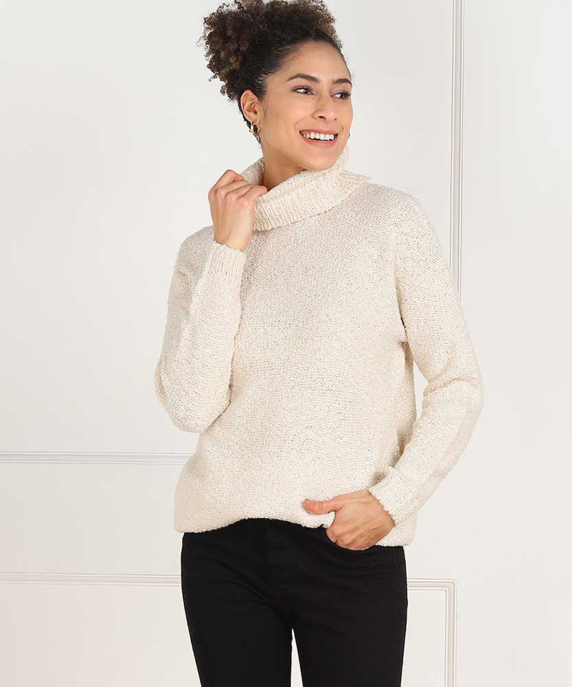 FOREVER 21 Woven Turtle Neck Casual Women Beige Sweater Buy FOREVER 21 Woven Turtle Neck Casual Women Beige Sweater Online at Best Prices in India Flipkart