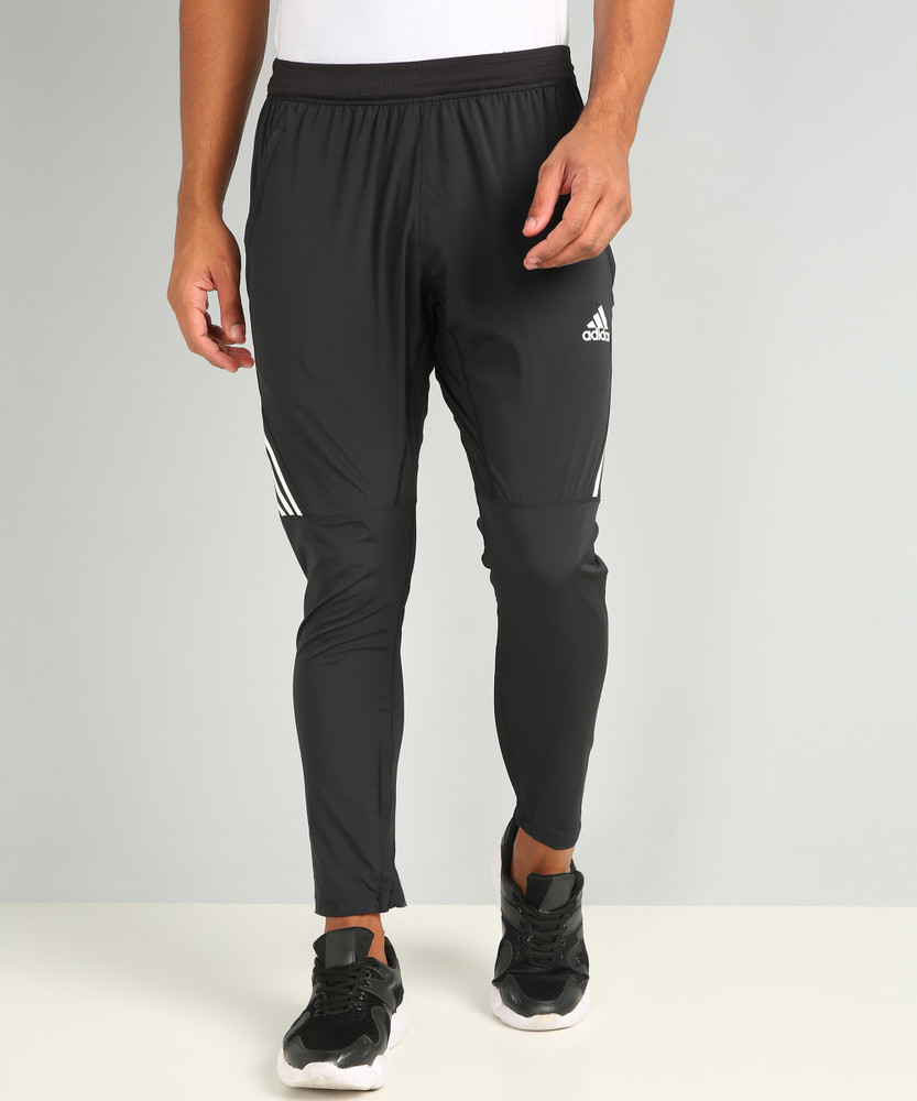 ADIDAS Solid Men Black Track Pants