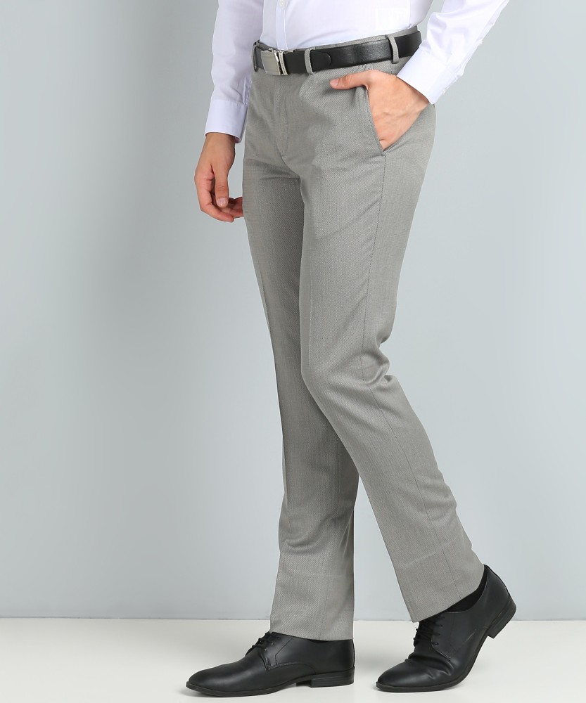 Textured Formal Trousers In Khaki B91 Miron
