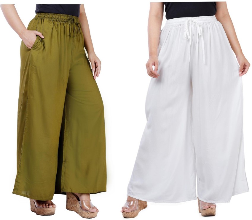 Buy Palazzo Pants Cotton Womencombo Pack of 3 Palazzo for Women Online in  India  Etsy