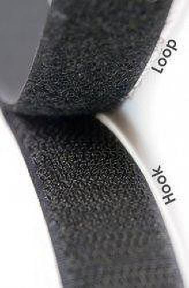 Artvelly 25 Meter Black 4 Inch (50 mm) Width Velcro Hook and Loop Fastener  tape roll. Sew-on Velcro Price in India - Buy Artvelly 25 Meter Black 4  Inch (50 mm) Width