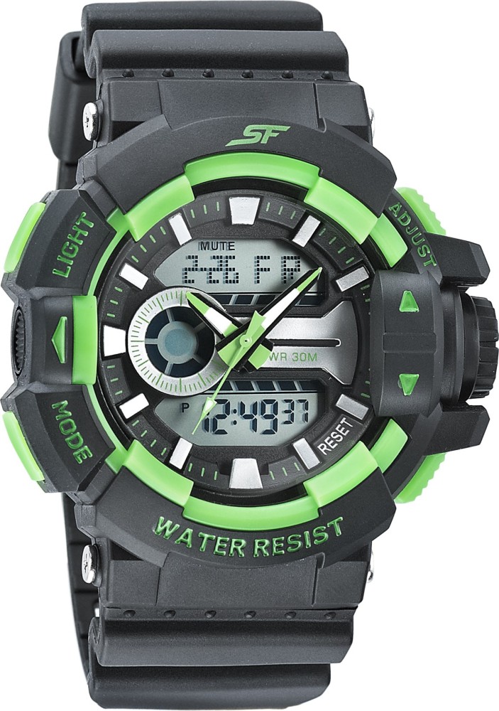 Sf 77118pp04w Super Fiber Hustler Analog-digital Watch - For Men