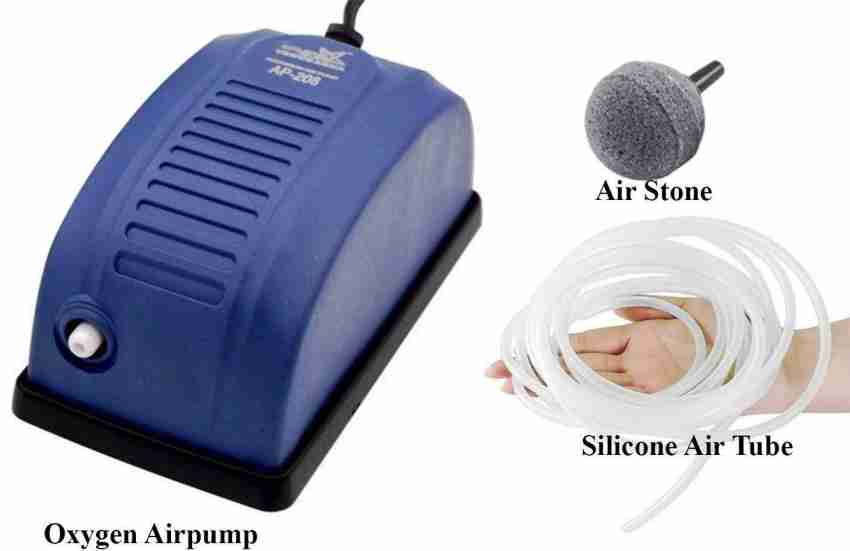 Nitishree AP 208 Air Pump with Air Stone 1.5 miter Silicon Pipe with air stone Air Aquarium Pump Price in India Buy Nitishree AP 208 Air Pump with Air Stone 1.5 miter Silicon Pipe with air stone Air A...