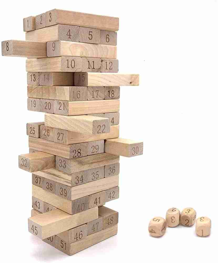 Wooden Block Stacking Game